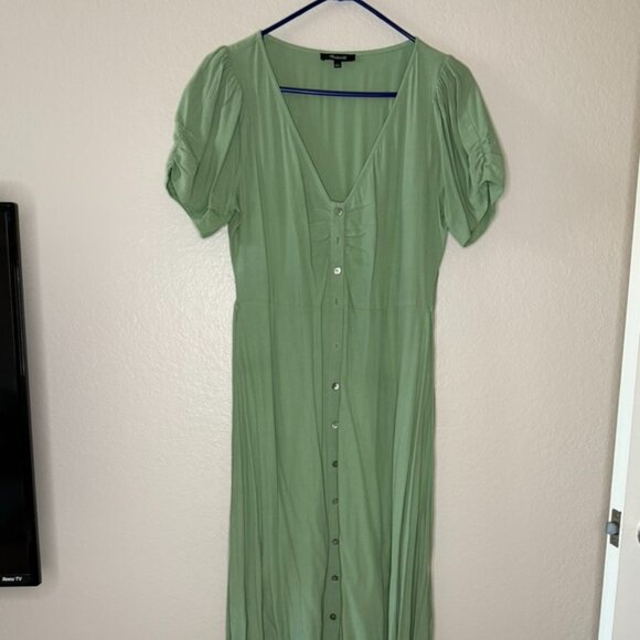 Madewell Leedra Button-Front Midi Dress (Size: 4) - Picture 1 of 3